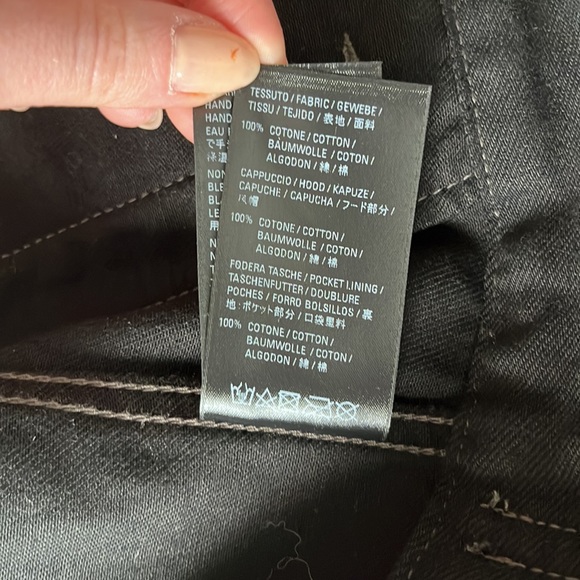 NWOT Balenciaga Hooded Denim Jacket in Black - Picture 10 of 12